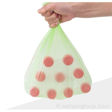 Sac poubelle en plastique scellé grande étoile biodégradable